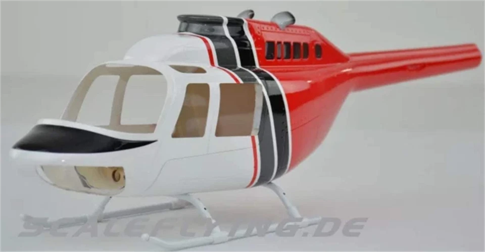 RC Helicopter 450 Size Fuselage 450 Pre-Painted for B206 Align T-REX450X/XL/SE - Image 2 of 4