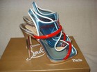 100% AUTH NEW WOMEN LOUBOUTIN AQUA RONDA 120 PVC PLEXI HEEL SANDALS US 6.5 — photo 7