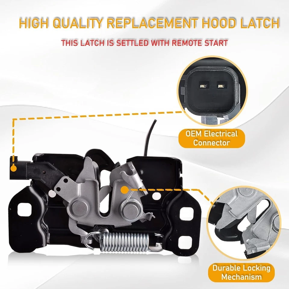 Front Hood Latch Lock Assembly For Dodge Charger Sedan & Remote Start 68261142AA Foto 2 de 4