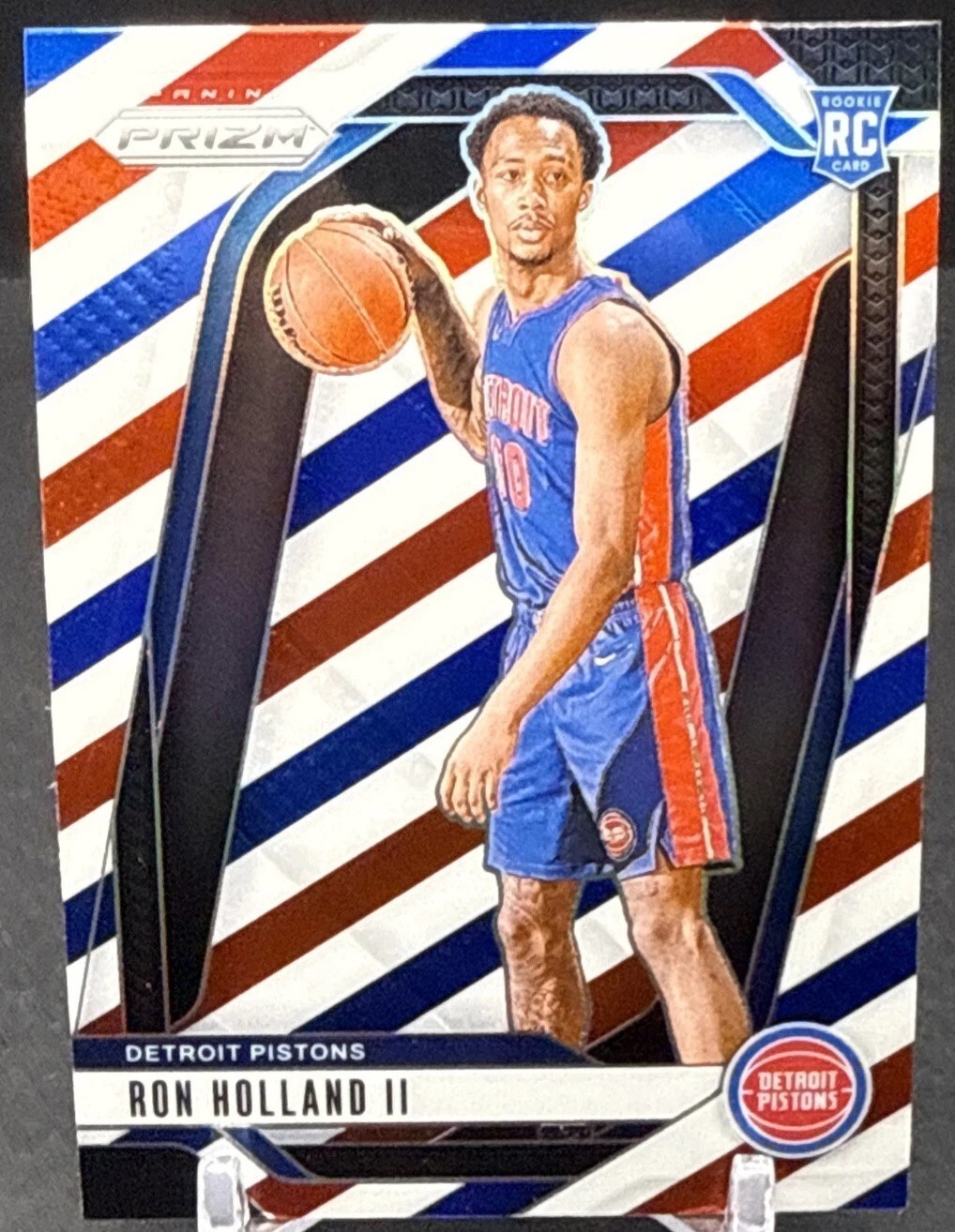 Ron Holland II 2024-25 Panini Prizm RC #269 Red White Blue Prizm Pistons