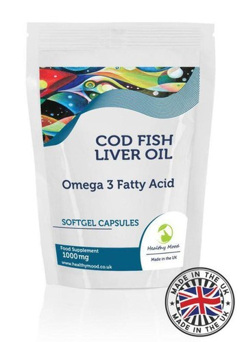 High Strength Cod Liver Oil 1000mg & Vitamin A & D3 Capsules GB - Picture 2 of 14