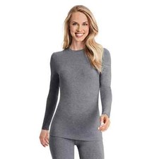 Women's Cuddl Duds  Softwear with Stretch Long Sleeve Crew Top