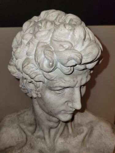 David Bust by Michelangelo - 24-Inch Tall Large Statue - Classical Art Piece" - Picture 5 of 22