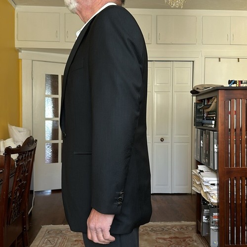 Baumler Men's Tuxedo Style Black Blazer Jacket Size EU 50 US 40R Made in Austria - Picture 5 of 14