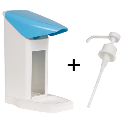 Desinfektionsmittelspender Eurospender Safety plus, inkl. Pumpe, für 1L Flasche