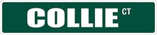  Aluminum Collie 4" x 18" Metal Novelty Street Sign SS 945