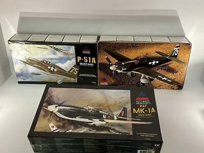 Model Plane 1/48 Accurate Miniatures 3402 3400 P-51A Mustang P-51 Lot NIOB