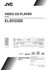 JVC XL-MV33BK XL-MV55GD Video CD Player Owners Instruction Manual
