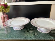 Lot de 2 présentoirs à gâteaux Porcelaine de Limoges Bernardaud