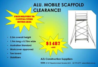 scaffolding for sale in brisbane region qld gumtree australia free local classifieds
