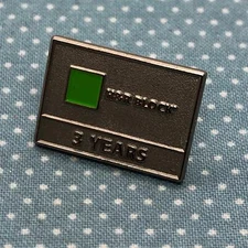 H&R Block 3 Years Employee Service Silver Tone Lapel Pin