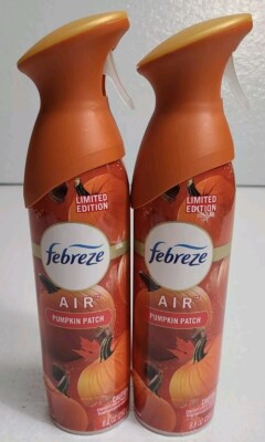 2 Febreze Air Pumpkin Patch Limited Edition Refresher Spray 8.8 oz @ 2 count