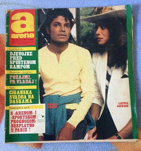 Michael Jackson en couverture magazine vintage Latoya - Photo 1 sur 1