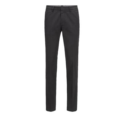 HUGO BOSS Pantalone slim fit Cotone elasticizzato NERO Kaito1