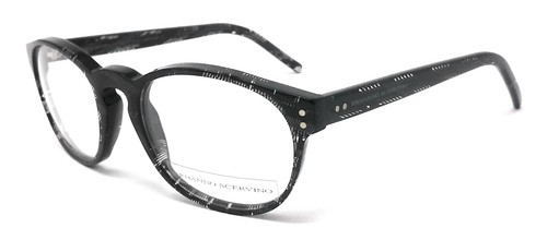 OCCHIALI DA VISTA UOMO DONNA ERMANNO SCERVINO ES 58 C2 TONDO NERO E TRASPARENTE - Foto 1 di 5