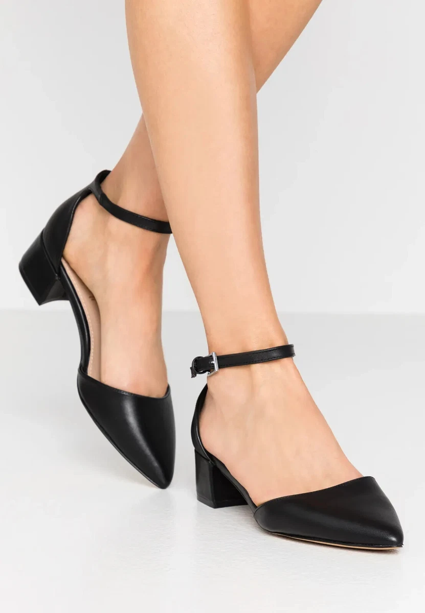 Buy the Aldo Women's Black Pointed Toe Block Heel Size 7.5 | GoodwillFinds