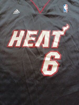 NBA Miami Heat Basketball Adidas Jersey #6 James XL adult extra