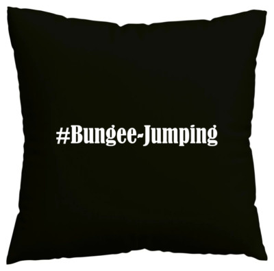 Kissenbezug #Bungee-Jumping I love Bungee-Jumping Schwarz 146273
