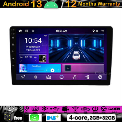 9''Android 13 Autoradio Carplay Stereo GPS SAT Navi DAB For Hyundai H1 2007-2015