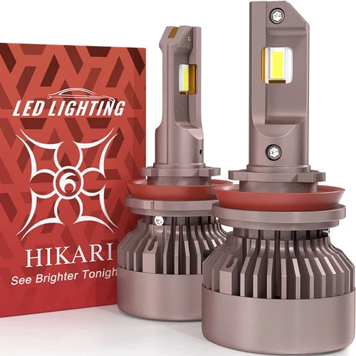 HIKARI 2023 Future H11/H8/H9/H16 LED Light Bulbs 65W 30000LM 6000K White (Pair)