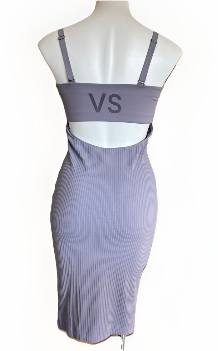 Victoria Sport Ribbed Logo Convertible Bodycon Dress Womens M Lavender Purple | eBay Victoria Sport Ribbed Logo Convertible Bodycon Dress Womens M Lavender Purple | eBay