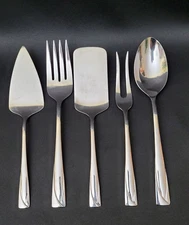 LENOX Oversized Hostess Serving Set Flatware Stainless 18/10 -  5 Piece Set