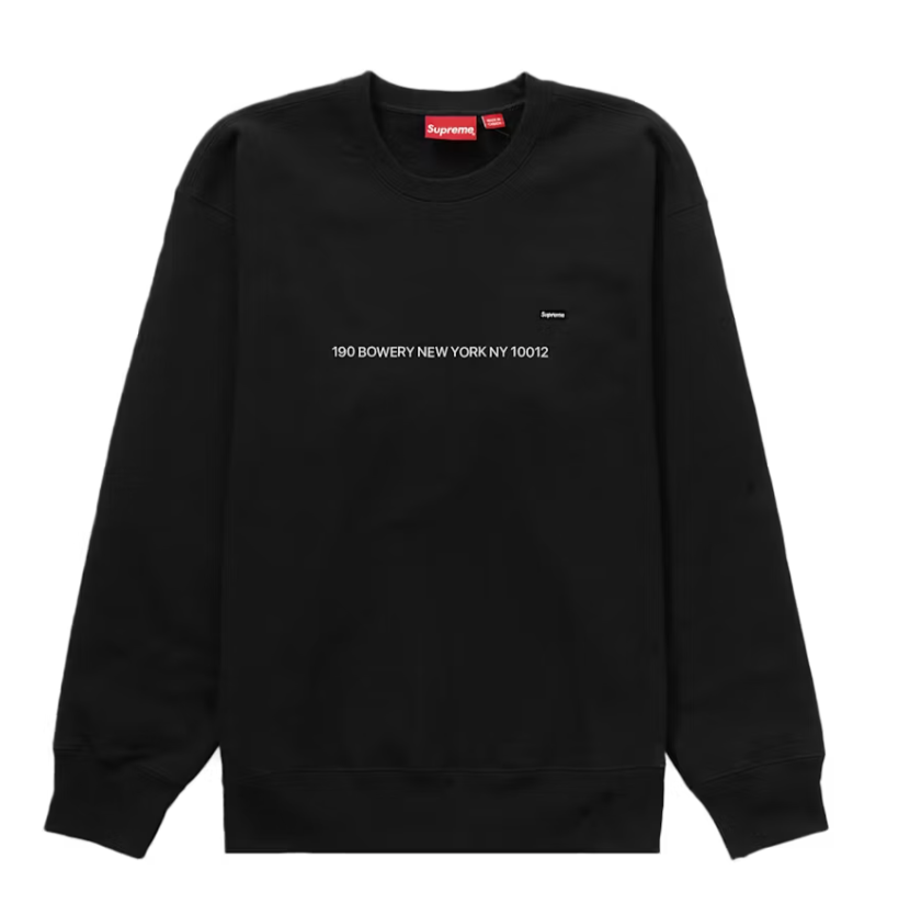 Supreme Small Box Shop Crewneck NY Black Size XXL FW22 100 