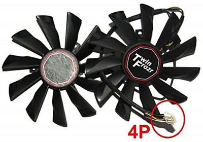 95mm MSI GTX 750 760 770 780 Twin Frozr Dual Fan ball Bearing PLD10010S12HH