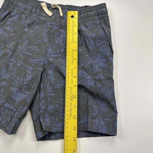 Hurley Boys Swim Trunks Board Shorts Blue Black Flowers Size Small - Picture 9 of 9