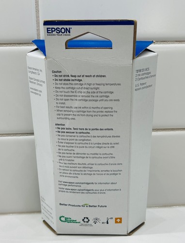 New EPSON 215 Ink Standard-Capacity Tri-Color Black Cartridge Pack Exp 02/2027 - Picture 2 of 3