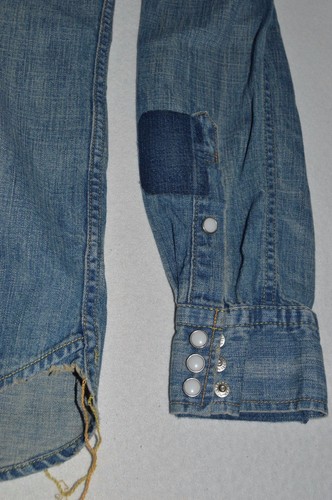 REMI RELIEF Man's Denim Western Casual Shirt NEW Size Medium Retail $570 - Picture 5 of 9