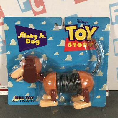 Disney Pixar Toy Story James Industries 1996 Slinky Dog Jr Figure New Pull Toy