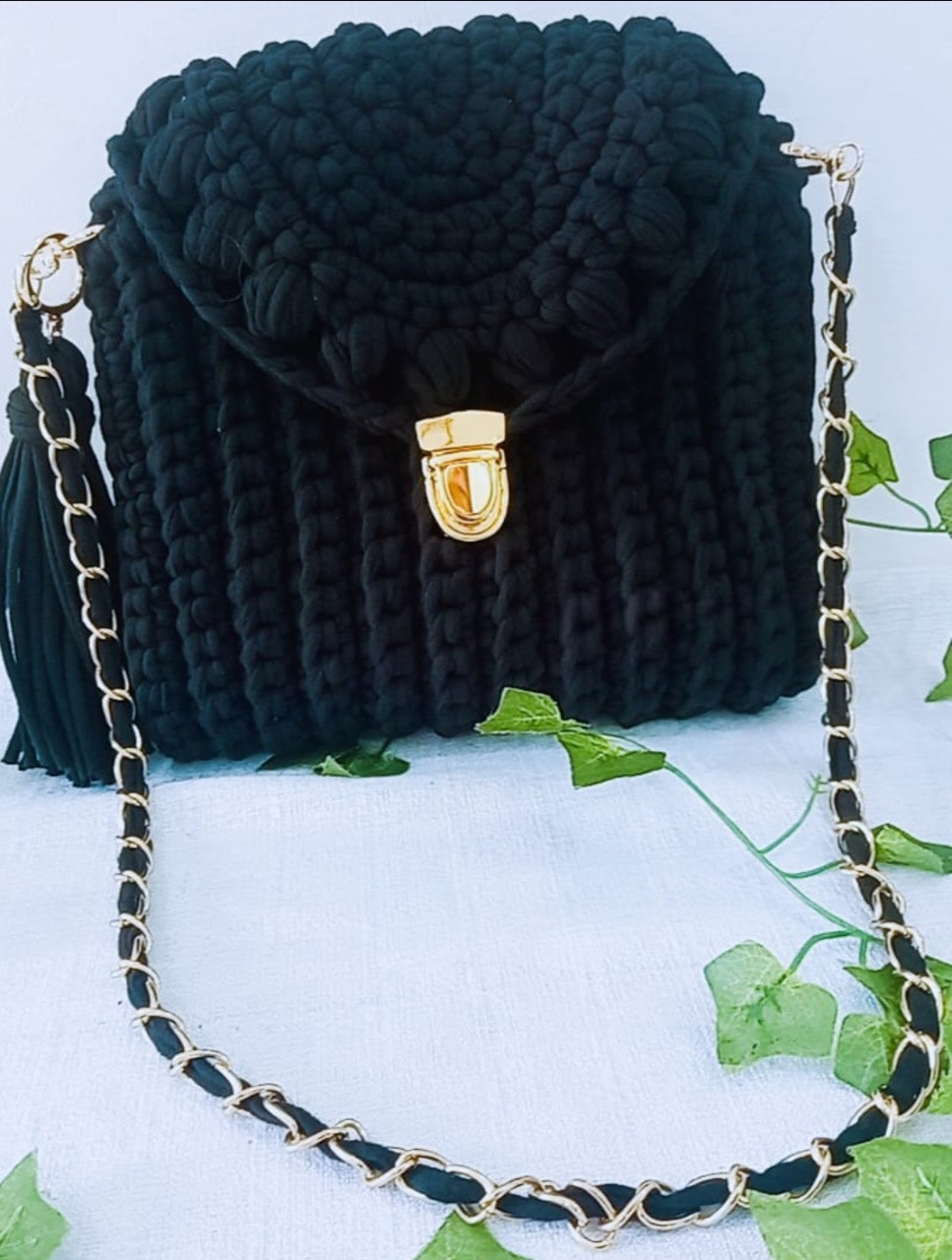 Bolso tejido a mano / Bolso hecho a mano / Bolso de ganchillo / Bolso de punt...