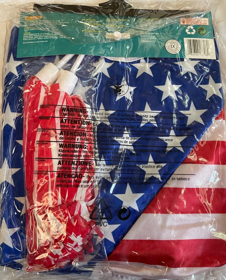 Disfraz de Animadora Vintage Rubie's Halloween Sensations "Equipo USA" Grande-12-14 Foto 4 de 4