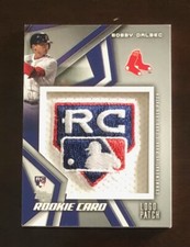 Bobby Dalbec RC 2021 Topps S2 RP-BD 1st RC Rookie Logo Patch Card Boston Red Sox