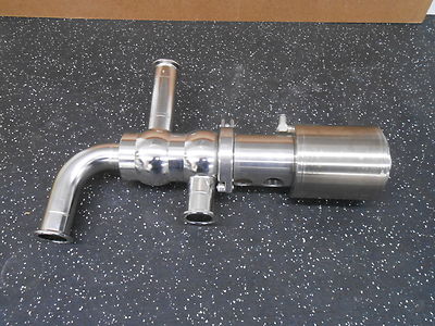DOCKWEILER TP316L STAINLESS STEEL 2917155 1.5'' HYGENIC DIVERTER VALVE & ACTUATOR