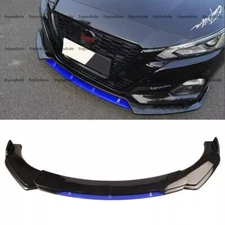 For Nissan Versa Universal Front Bumper Lip Spoiler Splitter Gloss Black Blue