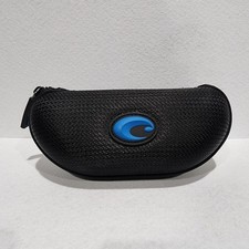 COSTA DEL MAR Sunglasses Case Zip Up Hard Case Only Black/Blue