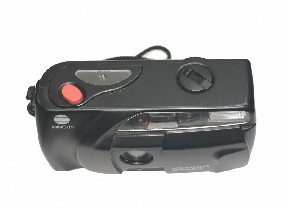 Vintage Minolta Memory Maker 35mm Film Camera Point&Shoot Focus Free Flash Japan - Image 3 of 4