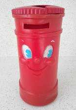 Vintage Mothercare Shape Sorter Post Box With Shapes - 1970s Childrens Toy