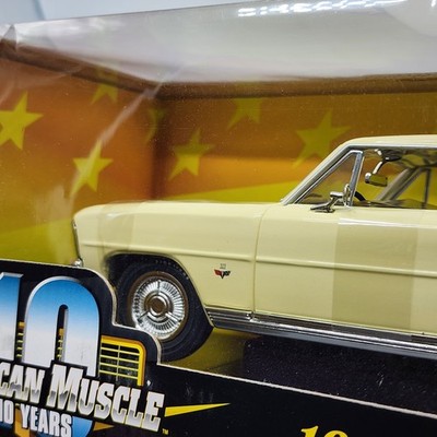 16L American Muscle 10 Year 1966 Cream Color Chevy Nova 327 SS 1