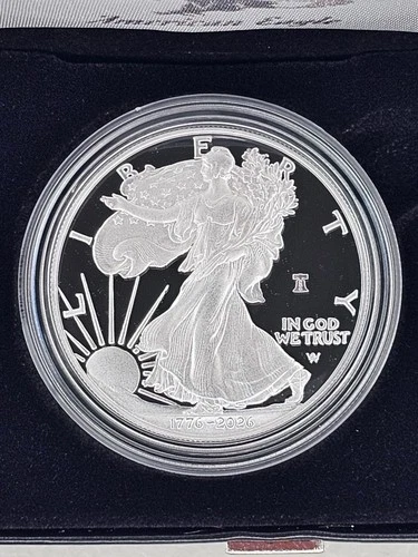 1776 - 2026 W Proof Dual Date American Silver Eagle 1 oz ASE 250th Anniversary