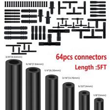 6pcs 5ft Engine Vacuum Line Silicone Hose Kit W64pcs Connectors Set For Ford