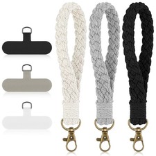 Wrist Strap, 3 Pcs Cell Keychain Wristlet Lanyard with Tether Tab Charm Anti-...