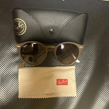 Ray-Ban Round Sunglasses Gray Lenses With Case Pre-owned From Japan