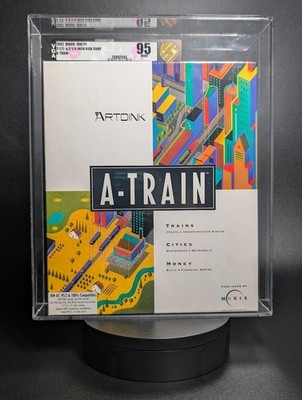 A-Train Maxis PC IBM Floppy US VGA 95 Gold Big Box Brand New Sealed Top Pop