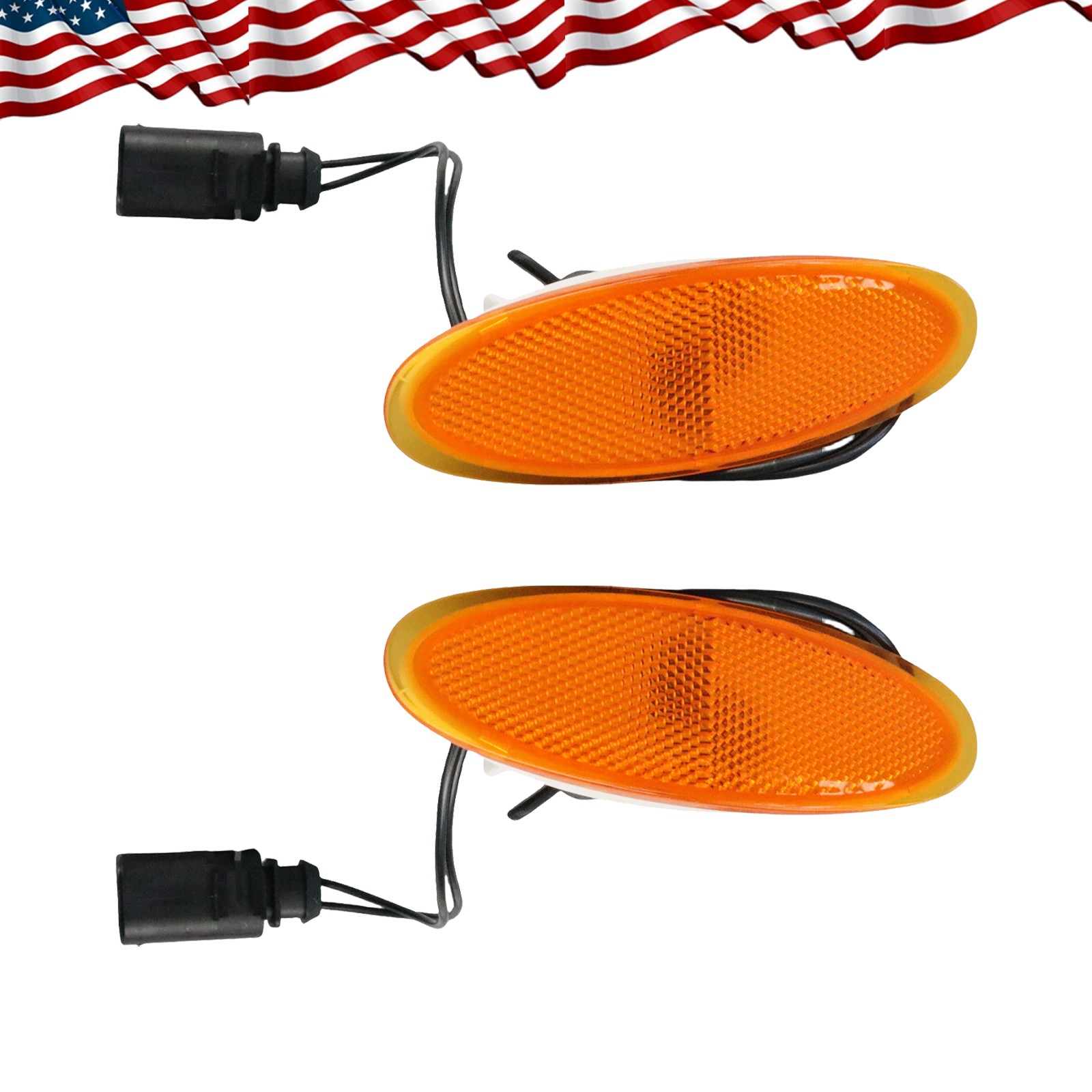 2Pcs Front Bumper Left & Right Side Marker Light For Bentley Gt Gtc Flying