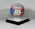 Nolan Ryan 7 No-Hitters Signed OAL Baseball, VCBC SuperStats, Hand Painted, JSA