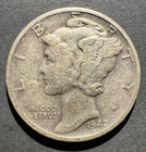 1942-P Mercury Dime (No Mint Mark) Circulated - Good Condition