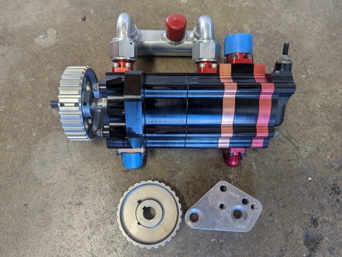 Peterson Wet/Vac Oil Pump/Vacuum Pump Dry Sump W/ Bracket & Pulley BBC Drag Race